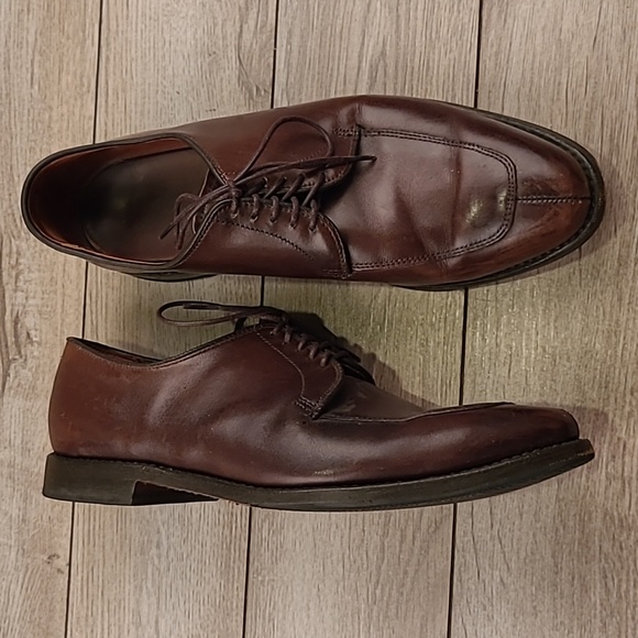ALLEN EDMONDS Delray‎ Dark Brown Oxfords Sz 8.5 D Split Toe Mens Dress Shoes main image 2